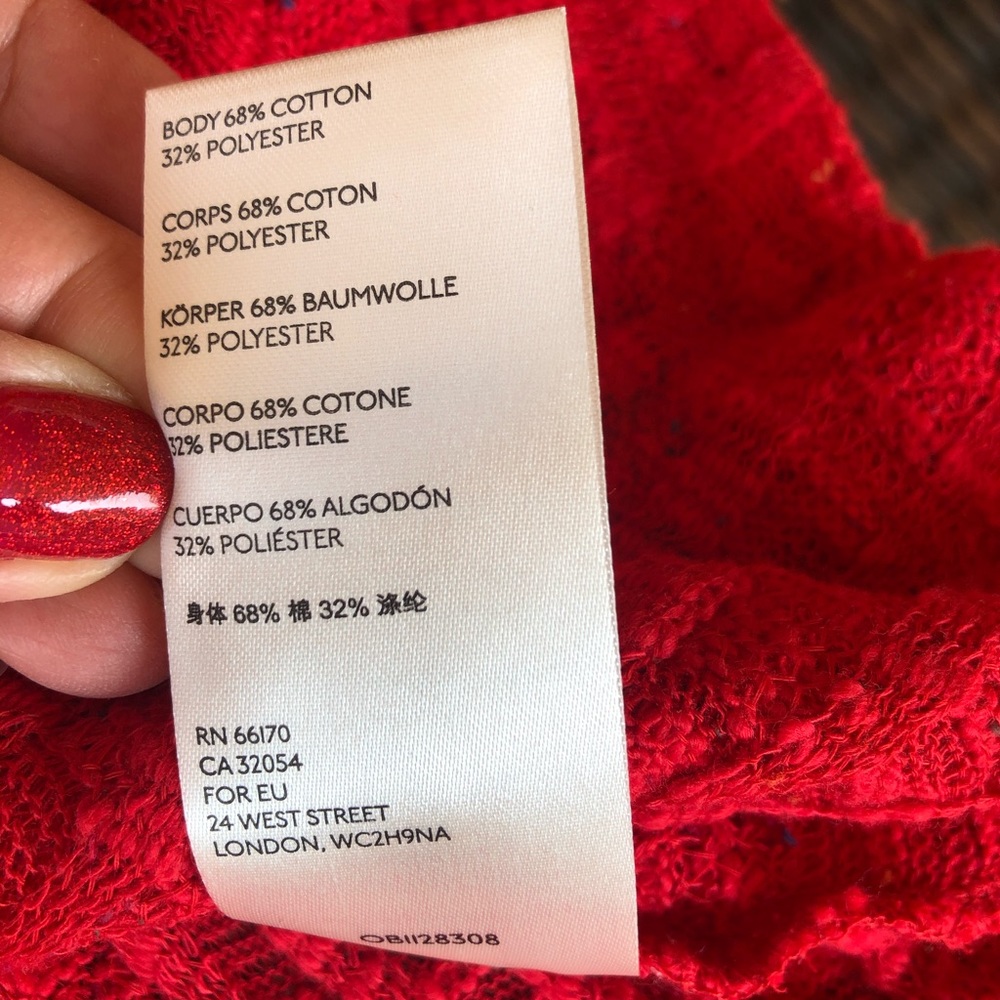 Free People Red Hooded Knit Sweater - Picture 9 of 15